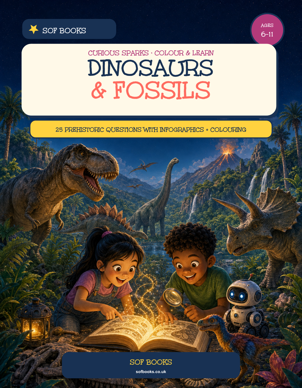 Dinosaurs & Fossils cover by SOF Books